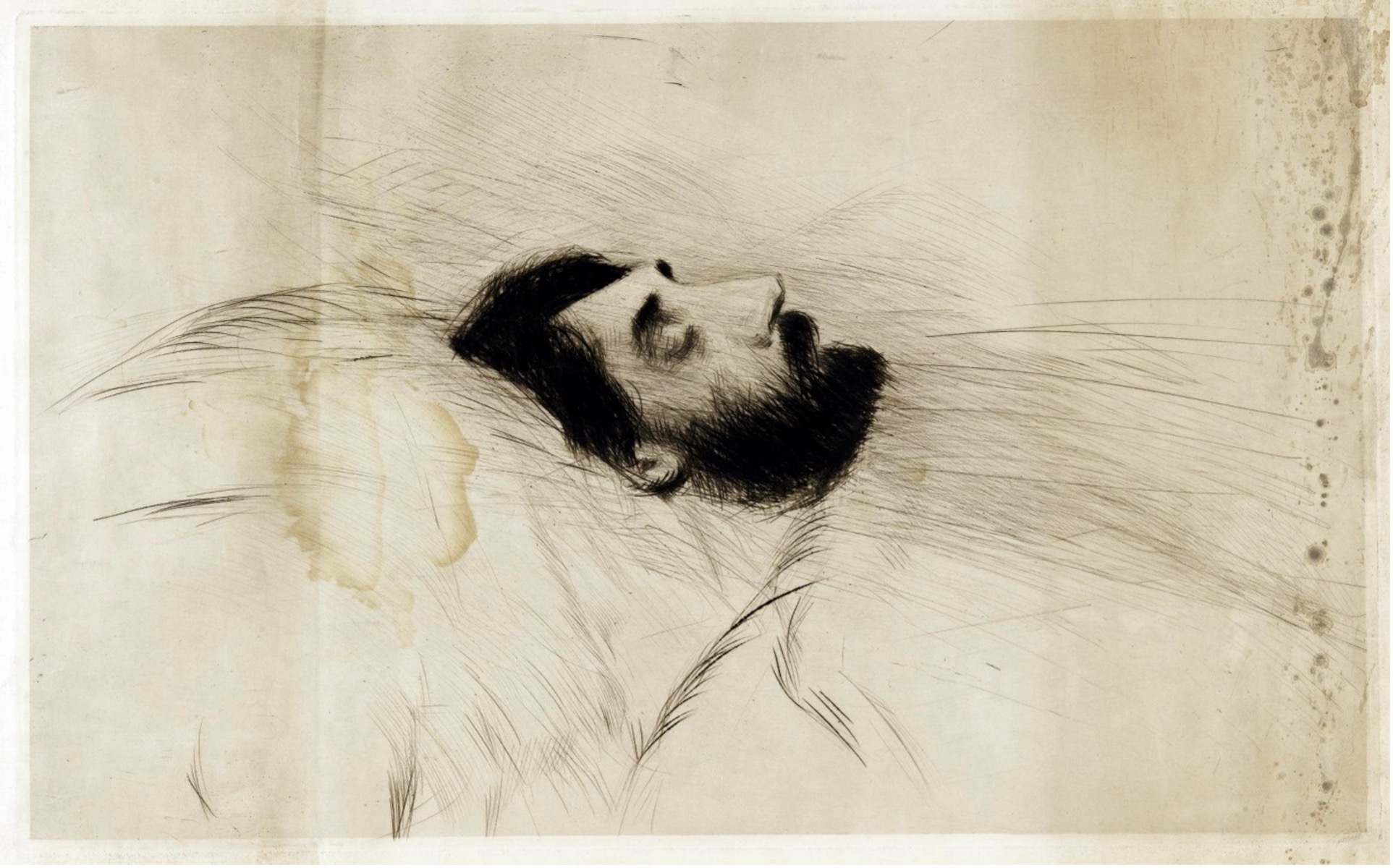 Helleu: Proust halottas ágyán